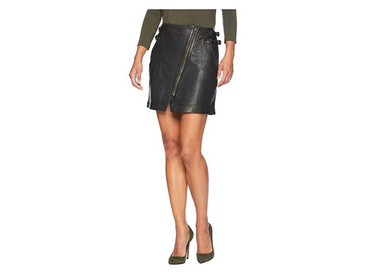 Frye Diya Moto Skirt (black) Women's Skirt