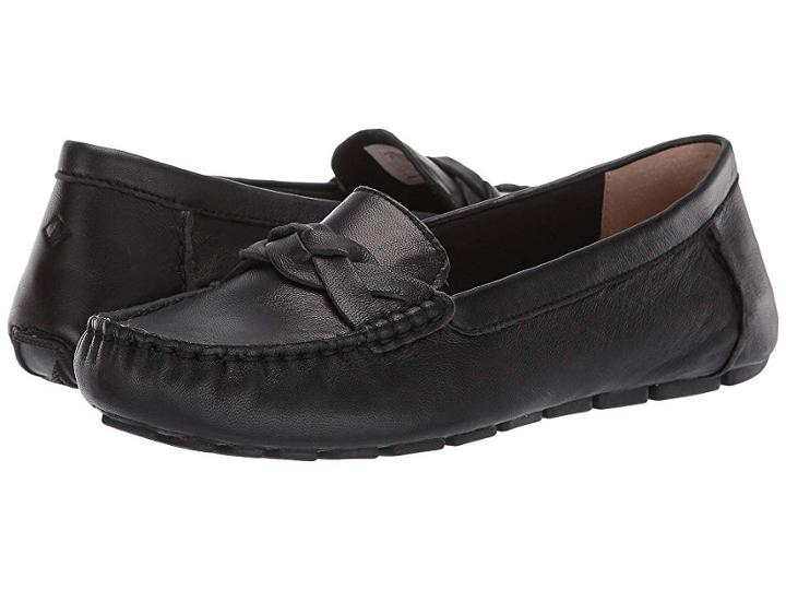 Sperry Bridge Driver Leather (black) Women's  Shoes