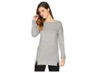 Bishop + Young Side Stitch Sweater (heather Grey) Women's Sweater