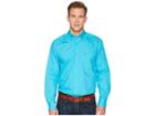 Ariat Solid Poplin Shirt (perfect Turquoise) Men's Clothing
