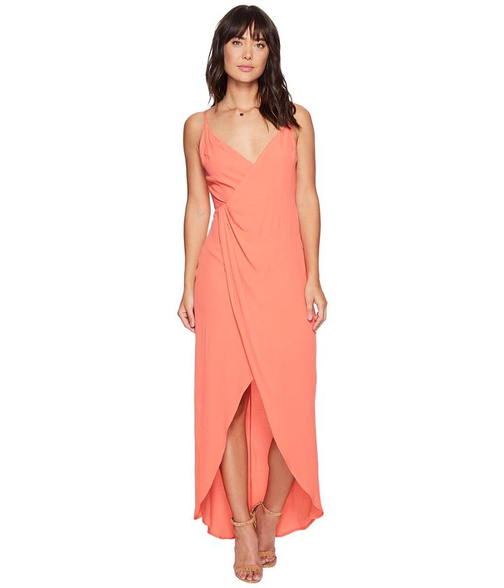 Astr The Label Penelope Dress (hot Coral) Women's Dress