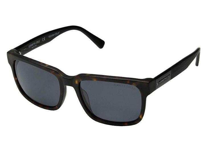 Kenneth Cole Reaction Kc7214 (dark Havana/smoke Polarized) Fashion Sunglasses