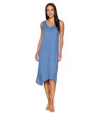 Michael Stars 2x1 Rib Cross-back Tank Dress (indigo) Women's Dress