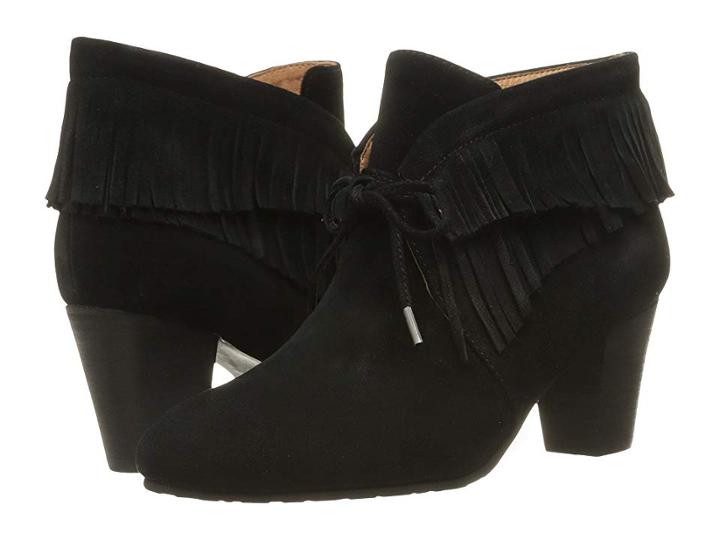 Gentle Souls By Kenneth Cole Bettie (black Suede) Women's Dress Lace-up Boots