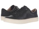 Toms Lenox Sneaker (black Leather) Women's Lace Up Casual Shoes