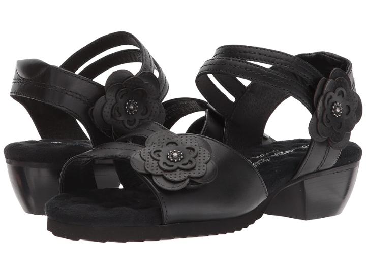 Walking Cradles Charlotte (black Leather) Women's  Shoes