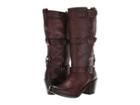 Frye Carmen 3 Strap (dark Brown 2) Women's Boots