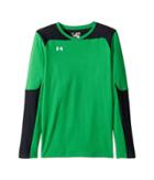 Under Armour Kids Threadborne Wall Goal Keeping Jersey (big Kids) (putting Green) Boy's Clothing