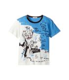Dolce & Gabbana Kids Just Be Royal T-shirt (toddler/little Kids) (white Print) Boy's T Shirt