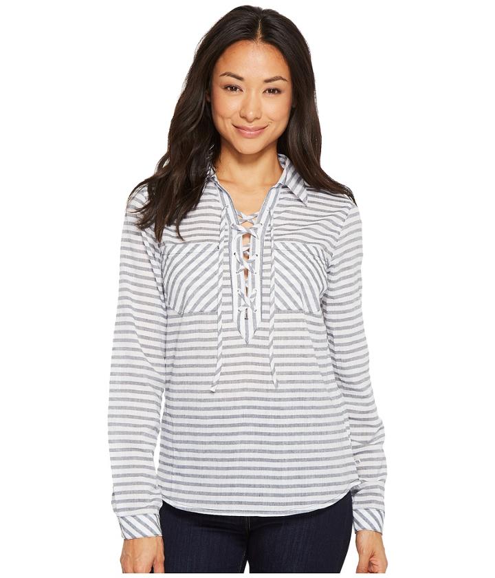 Mountain Hardwear Berryessatm Long Sleeve Popover (dark Zinc) Women's Sweatshirt