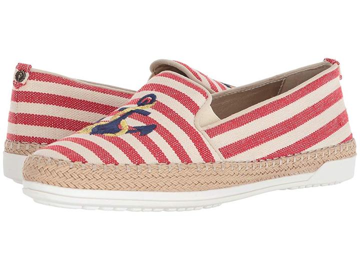 Anne Klein Zarenna (red/natural Fabric) Women's Shoes