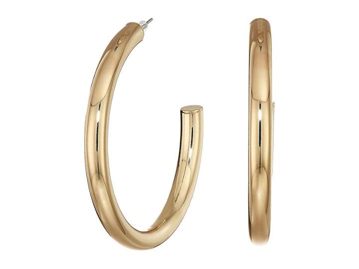 Guess Large Iridescent Hoop Earrings (gold) Earring