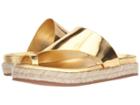 Sigerson Morrison Laddie (gold Super Glass) Women's Shoes