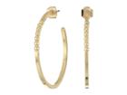 French Connection Large Ball C Hoop Earrings (gold) Earring