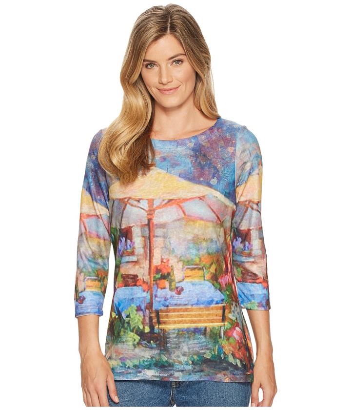 Fdj French Dressing Jeans Al Fresco Print Top (multi) Women's Clothing