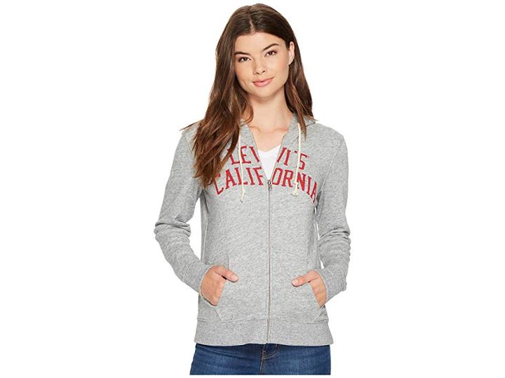 Levi's(r) Womens Classic Zip Hoodie (smokestack Heather 2) Women's Sweatshirt