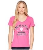 Champion College Indiana Hoosiers University V-neck Tee (wow Pink) Women's T Shirt