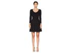 Kate Spade New York Broome Street Scallop Ponte Dress (black) Women's Dress