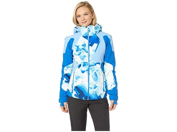 Spyder Leader Jacket (frequency Turkish Sea/blue Ice/turkish Sea) Women's Coat