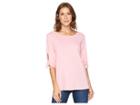 Fresh Produce Vintage Tie Sleeve Tee (peony Pink) Women's T Shirt