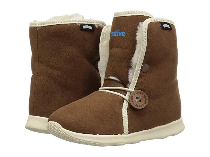 Native Kids Shoes Luna Child Boot (toddler/little Kid) (howler Brown/bone White) Kids Shoes