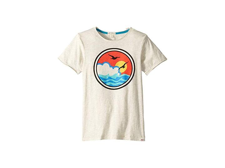 Appaman Kids Graphic Short Sleeve Tee (toddler/little Kids/big Kids) (cloud Heather) Boy's T Shirt