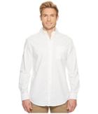 Chaps Long Sleeve Oxford Woven Shirt (white) Men's Clothing