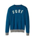 Toobydoo Surf Crew Sweater (toddler/little Kids/big Kids) (heather Teal) Boy's Sweater