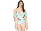 Athena Hidden Garden Cold Shoulder Maillot One-piece (multi) Women's Swimsuits One Piece