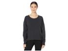 Champion Vintage Dye Fleece Crew (black) Women's Clothing