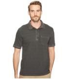 Lucky Brand James Stripe Polo Shirt (black Mountain) Men's Clothing