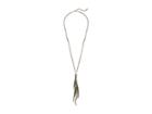Chan Luu Champagne Leather Tassel Necklace (champagne) Necklace