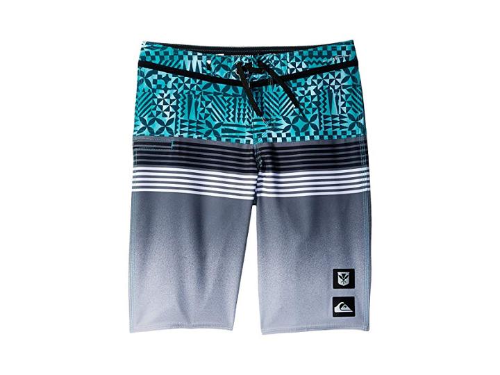 Quiksilver Kids Highline Division Hawaii Boardshorts (big Kids) (green Ash) Boy's Swimwear
