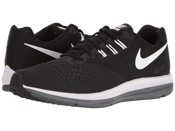 Nike Zoom Winflo 4 (black/white/dark Grey) Men's Running Shoes