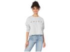 Juicy Couture Long Sleeve Stitch Graphic Tee (heather Cozy) Women's Clothing