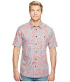 Quiksilver Waterman Finisteria Woven Top (red Ochre) Men's Clothing