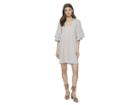 Lucky Brand Stripe Ruffle Mini Dress (white Multi) Women's Dress