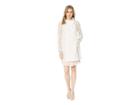 Bcbgeneration Organza Woven Anorak Jacket (optic White) Women's Clothing
