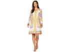 Hale Bob Hold Your Horses Matt Micro Fiber Jersey Dress (orange) Women's Dress