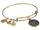 Alex And Ani Everything Happens For A Reason Charm Bangle (rafaelian Gold Finish) Bracelet