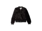 Splendid Littles Grammercy Faux Fur Jacket (big Kids) (black) Girl's Coat
