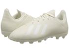 Adidas Kids X 18.4 Fxg Soccer (little Kid/big Kid) (off-white/white/black) Kids Shoes