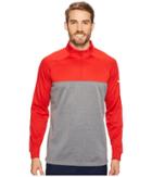 Nike Golf Therma-fit 1/2 Zip (university Red/dark Grey/heather/white) Men's Long Sleeve Pullover