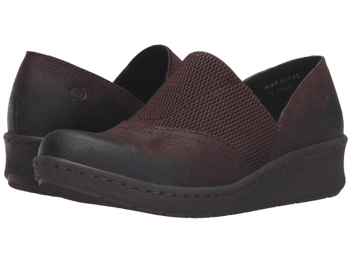 Born Tinetto (polo Brown Distressed) Women's Shoes