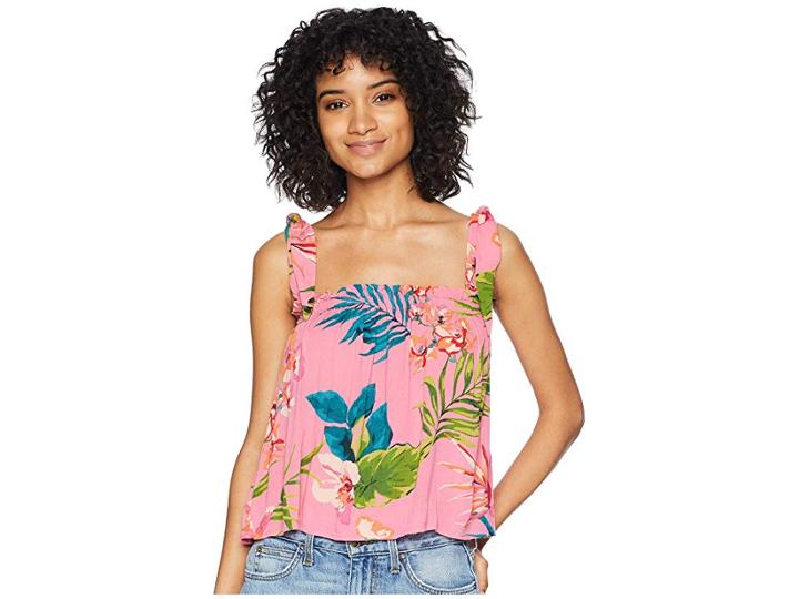 Billabong No Worries Woven Top (guava) Women's Clothing