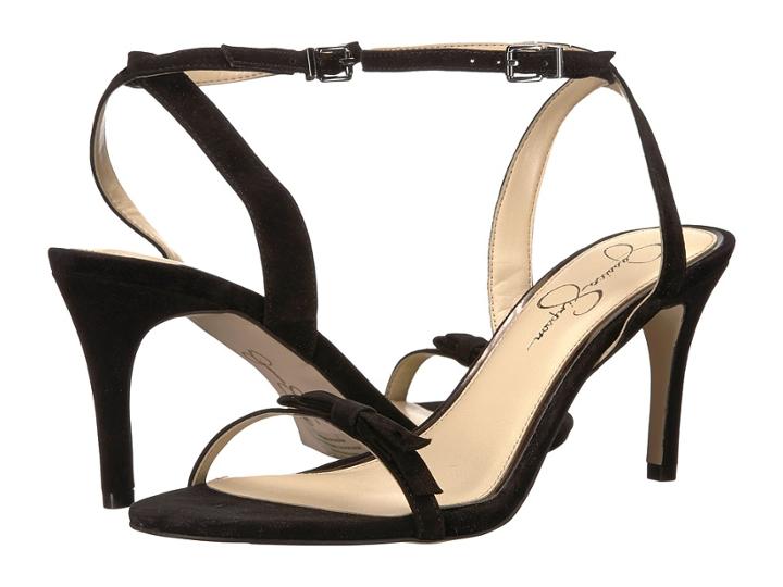 Jessica Simpson Purella (black Luxe Kid Suede) Women's Shoes