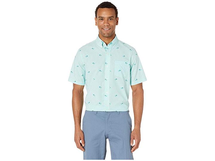 Chaps Fashion-short Sleeve-sport Shirt (green) Men's Clothing