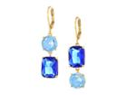 Kate Spade New York Shine On Drop Earrings (blue Multi) Earring