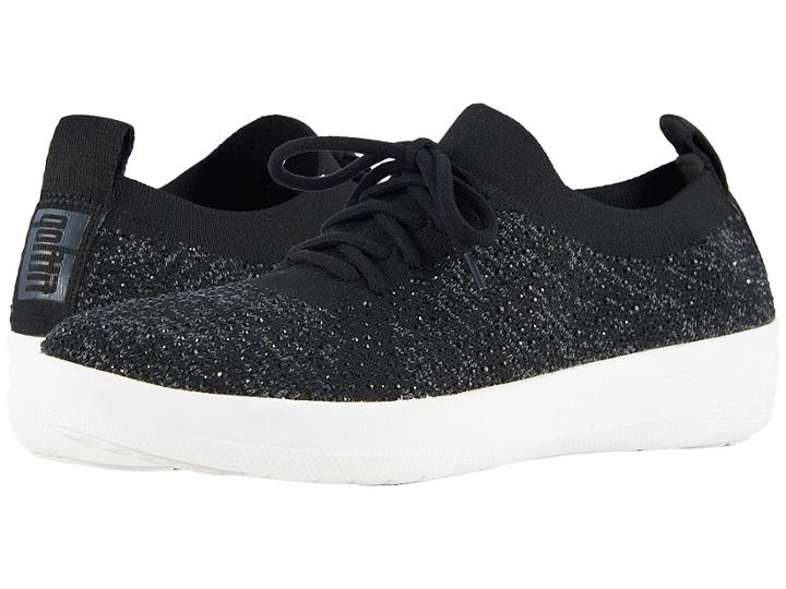 Fitflop F-sporty Uberknit Sneakers (black 1) Women's Lace Up Casual Shoes