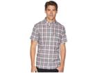 Original Penguin Short Sleeve Electric Dobby Check (azalea) Men's T Shirt